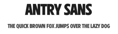 Antry Sans by Måns Grebäck — Sans Serif Font — thumbnail 1