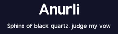 Anurli by Ahmad Nurzaman — Sans Serif Font — thumbnail 2