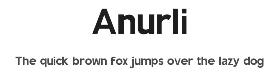 Anurli by Ahmad Nurzaman — Sans Serif Font