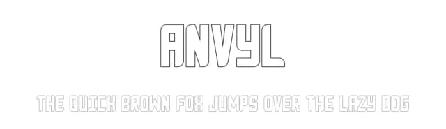 Anvyl by Matt Wilson — Sans Serif Font