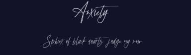 Anxiety by Geranium Space — Script Handwritten Font — thumbnail 2