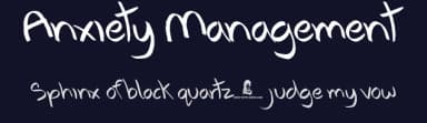 Anxiety Management by JSH creates — Script Handwritten Font — thumbnail 2