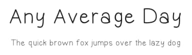 Any Average Day by Athmercl — Script Handwritten Font — thumbnail 1