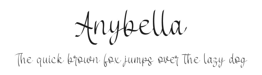 Anybella by Letterafa Studio — Script Handwritten Font