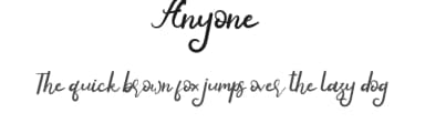 Anyone by Haksen Studio — Script Handwritten Font — thumbnail 1
