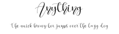 Anything by Scratchones — Script Handwritten Font — thumbnail 1