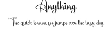 Anything by Scratchones — Script Handwritten Font — thumbnail 1