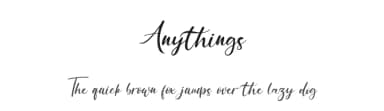 Anythings by StringLabs Creative Studio — Script Handwritten Font — thumbnail 1
