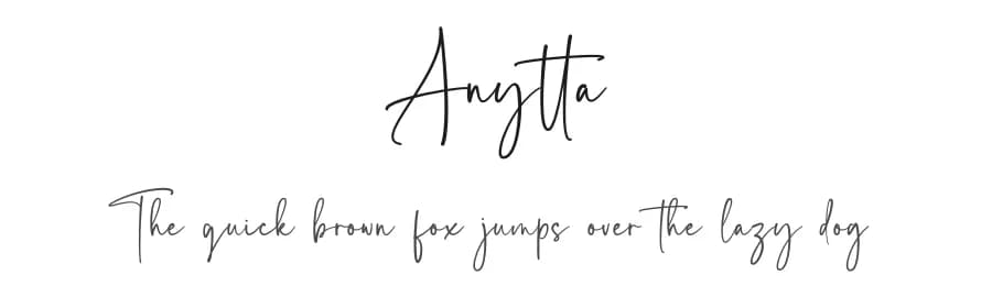 Anytta by RantautypeStudio — Script Handwritten Font
