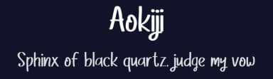 Aokiji by Rangkai Aksara — Script Handwritten Font — thumbnail 2