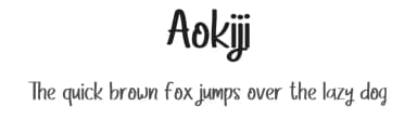 Aokiji by Rangkai Aksara — Script Handwritten Font — thumbnail 1