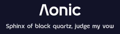 Aonic by Sign Studio — Sans Serif Font — thumbnail 2