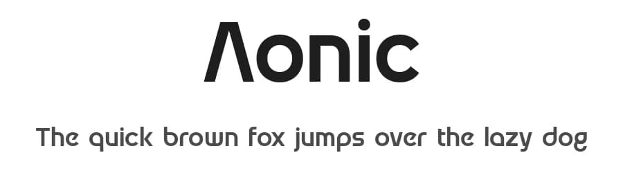 Aonic by Sign Studio — Sans Serif Font