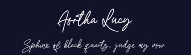 Aortha Lucy by Colllab Studio — Script Handwritten Font — thumbnail 2