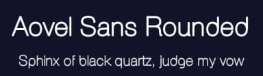 Aovel Sans Rounded by Álvaro Thomáz — Sans Serif Font — thumbnail 2