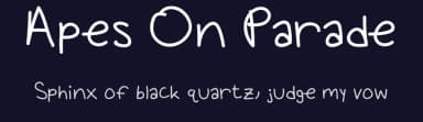 Apes On Parade by Ainsley Pozsik — Script Handwritten Font — thumbnail 2