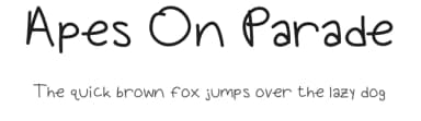 Apes On Parade by Ainsley Pozsik — Script Handwritten Font — thumbnail 1