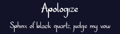 Apologize by Pinisiart — Script Handwritten Font — thumbnail 2