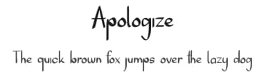 Apologize by Pinisiart — Script Handwritten Font — thumbnail 1
