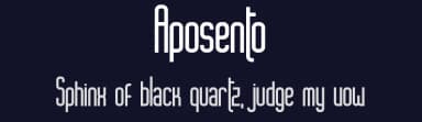Aposento by David Ordóñez — Sans Serif Font — thumbnail 2