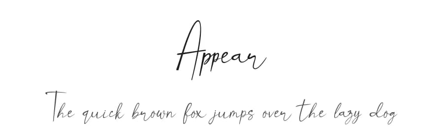 Appear by Supersemar Letter — Script Handwritten Font