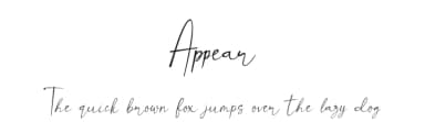 Appear by Supersemar Letter — Script Handwritten Font — thumbnail 1