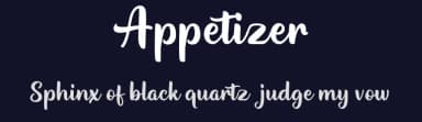 Appetizer by Vunira Design — Script Handwritten Font — thumbnail 2