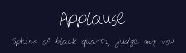 Applause by Gankiewicz — Script Handwritten Font — thumbnail 2