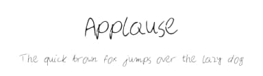 Applause by Gankiewicz — Script Handwritten Font — thumbnail 1