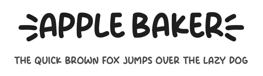 Apple Baker by MJType — Script Handwritten Font