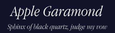 Apple Garamond — Serif Font — thumbnail 2