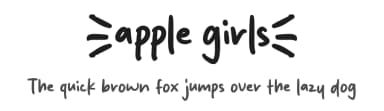 Apple Girls by MJType — Script Handwritten Font — thumbnail 1