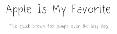 Apple Is My Favorite by D; Jov — Script Handwritten Font — thumbnail 1