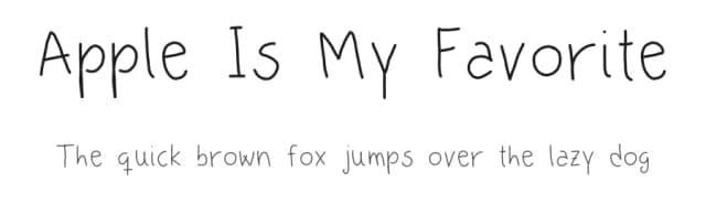 Apple Is My Favorite by D; Jov — Script Handwritten Font