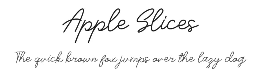 Apple Slices by Prioritype Co — Script Handwritten Font