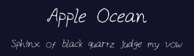 Apple Ocean by hey_you_font — Script Handwritten Font — thumbnail 2