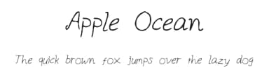 Apple Ocean by hey_you_font — Script Handwritten Font — thumbnail 1