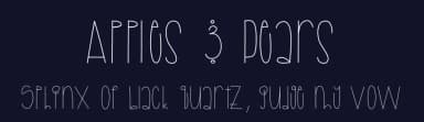 Apples & Pears by Chris Glover — Script Handwritten Font — thumbnail 2