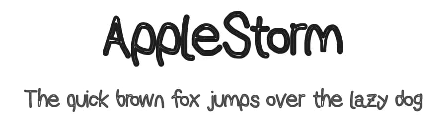 AppleStorm by KineticPlasma Fonts — Script Handwritten Font