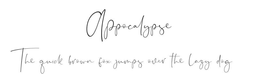 Appocalypse by Sronstudio — Script Handwritten Font