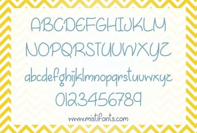 April Flowers Font by Misti — Script Handwritten Font — thumbnail 2