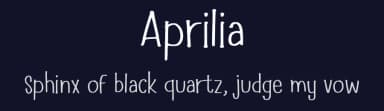 Aprilia by Sidkia Nurisa Firda — Script Handwritten Font — thumbnail 2