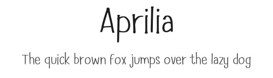 Aprilia by Sidkia Nurisa Firda — Script Handwritten Font