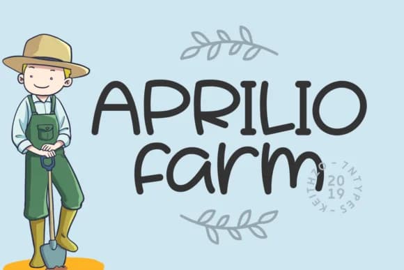 Aprilio Farm Font by Keithzo (7NTypes) — Script Handwritten Font