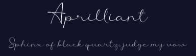 Aprilliant by Sibelumpagi — Script Handwritten Font — thumbnail 2