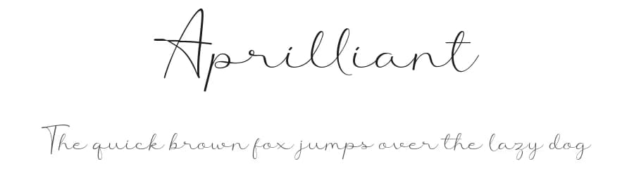 Aprilliant by Sibelumpagi — Script Handwritten Font