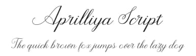 Aprilliya Script by Riza Haitami — Script Handwritten Font — thumbnail 1