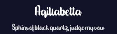 Aqillabetta by Arie Iskandar — Script Handwritten Font — thumbnail 2