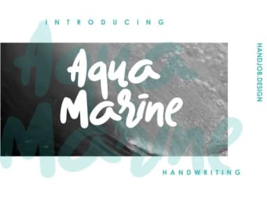 Aqua Marine Font by Hdjs.design — Script Handwritten Font — thumbnail 1
