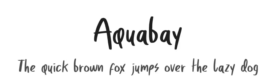 Aquabay by Scratch Design — Script Handwritten Font — preview 1